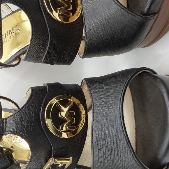 Michael Kors black strappy heels size 8 - Picture 6 of 6